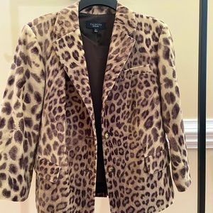 Talbots leapard print jacket